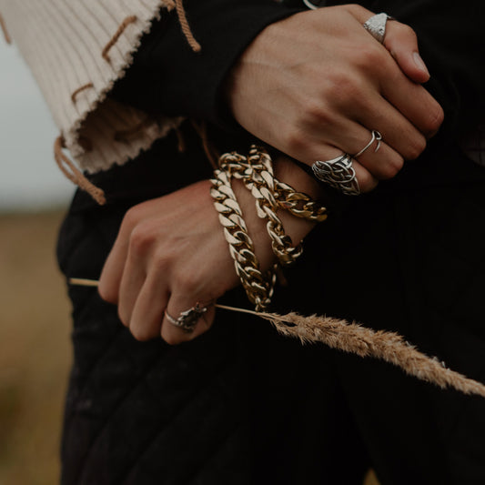 10K Gold Link Chain Bracelet